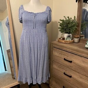 City Chic Floral Midi Dress